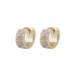 Sprinkles small wide ring ear g/clear