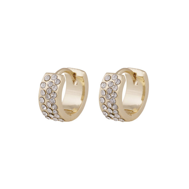 Sprinkles small wide ring ear g/clear