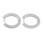 Liz big crystal ring ear s/clear