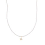 Stellaris pendant pearl neck 42 g/white