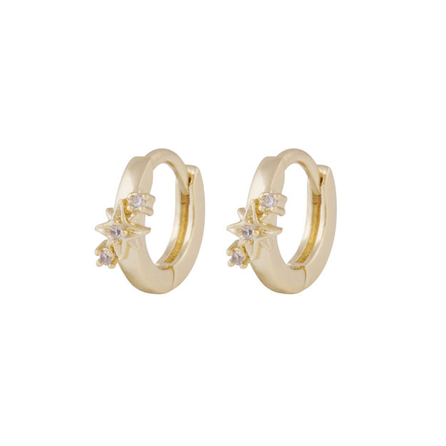 Stellaris star ring ear g/clear