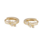 Stellaris star ring ear g/clear
