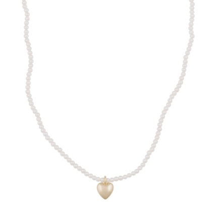 Lovely pendant pearl neck 42 g/white