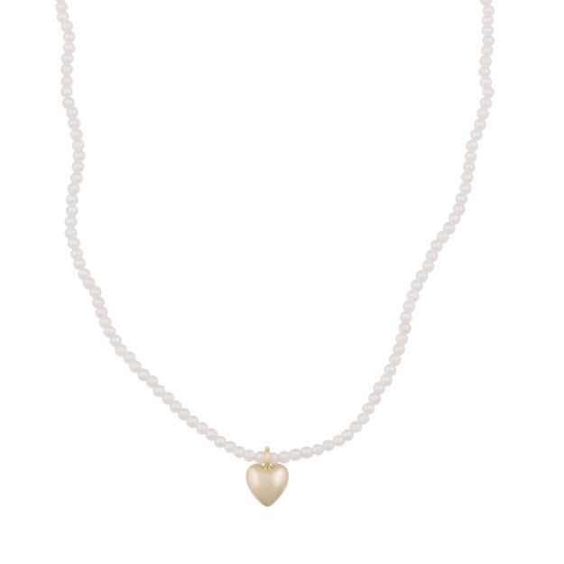 Lovely pendant pearl neck 42 g/white