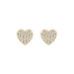 Lovely small crystal ear g/clear