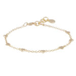 Lovely small hearts chain brace plain g - Onesize