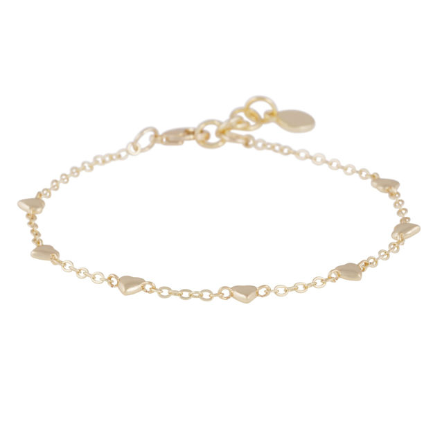 Lovely small hearts chain brace plain g - Onesize