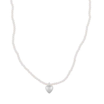 Lovely pendant pearl neck 42 s/white
