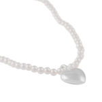 Lovely pendant pearl neck 42 s/white