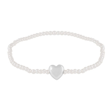 Lovely pendant pearl brace s/white