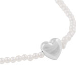 Lovely pendant pearl brace s/white