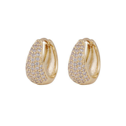 Essential Honey crystal oval ear g/clear