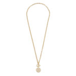 Essential coin pendant neck 45 plain g
