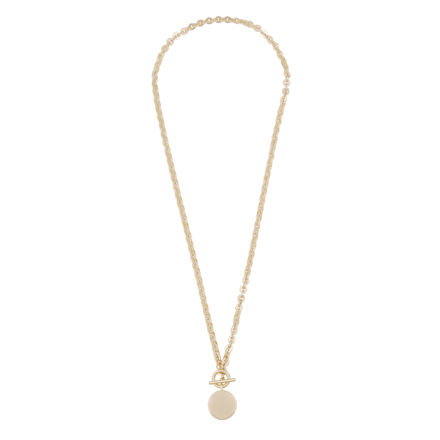 Essential coin pendant neck 45 plain g