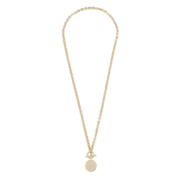 Essential coin pendant neck 45 plain g