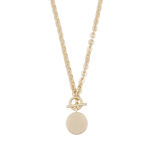 Essential coin pendant neck 45 plain g