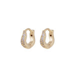 Essential curve crystal petite ring ear g/clear