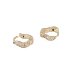 Essential curve crystal petite ring ear g/clear