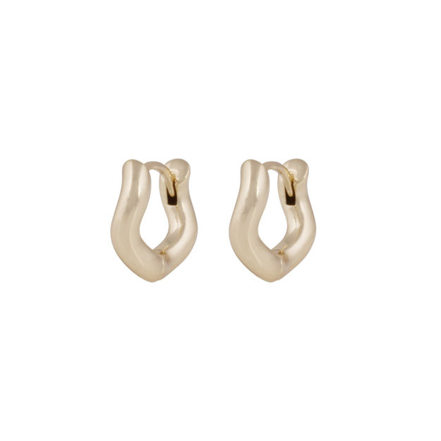 Essential curve small ring ear plain g