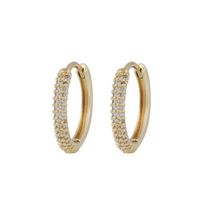 Essential crystal ring ear g/clear