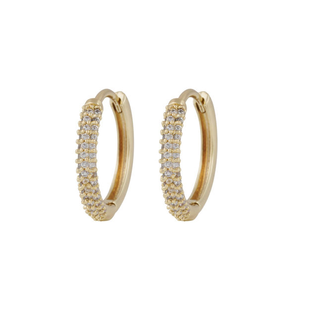 Essential crystal ring ear g/clear