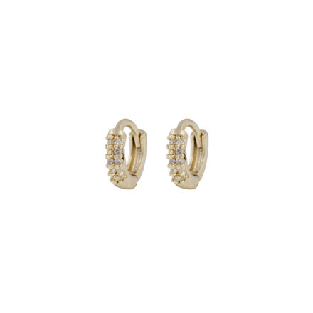 Essential crystal petite ring ear g/clear