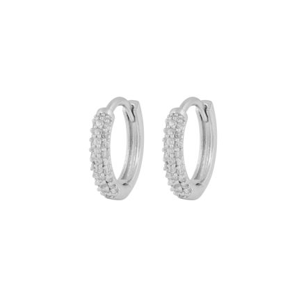 Essential small crystal ring ear s/clear