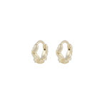 Wave small ring ear plain g