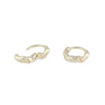 Wave small ring ear plain g