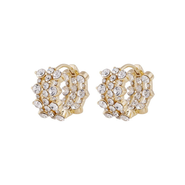 Sprinkles small tripple crystal ring ear g/clear