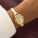 Guess Ladies Bejeweled gullfarget stål  21mm 10 ATM gullfarget skive