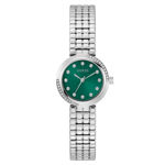 Guess Ladies Bejeweled stål 28mm 30 ATM grønn skive