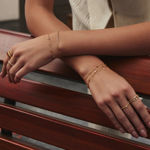 Ania Haie gold sparkling  triple station bracelet 