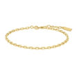 Ania Haie gold paper clip chain bracelet 