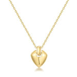 Ania Haie gold shield pendant necklace
