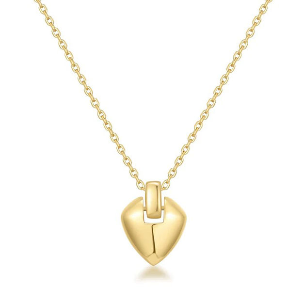 Ania Haie gold shield pendant necklace