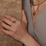 Ania Haie gold shield pendant necklace