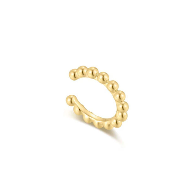 Ania Haie gold beaded ear cuff 9mm