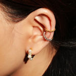 Ania Haie gold beaded ear cuff 9mm