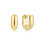 Ania Haie gold mini u-shaped hoop earrings 12mm 