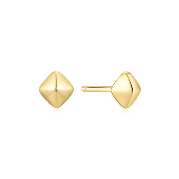 Ania Haie silver pyramid glam stud earrings 5mm