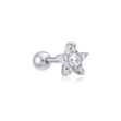 Ania Haie silver five-point star  barbell single earring 6mm