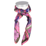 Estelle silkesjerf lilla, grønn & oransje