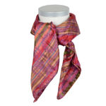 Victoria silkeskjerf lilla, rødt & grønt