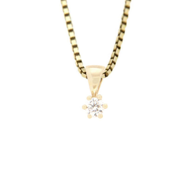 Gull anheng diamant 0,10ct W/SI3