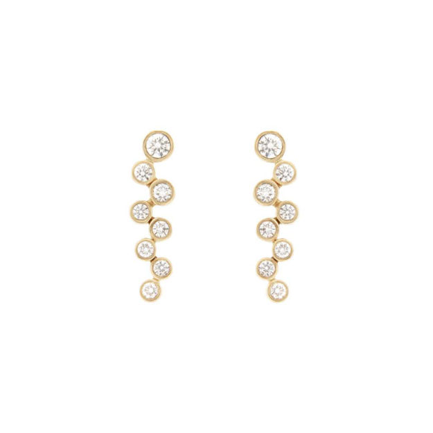 Gull ørepynt diamanter 0,29ct TW/SI