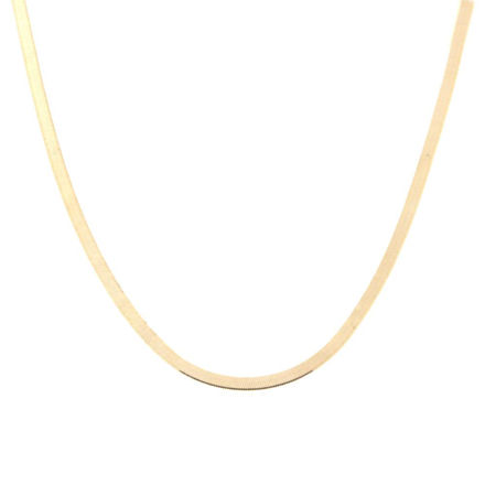Gull kjede flat slange 2,3mm 40+5cm