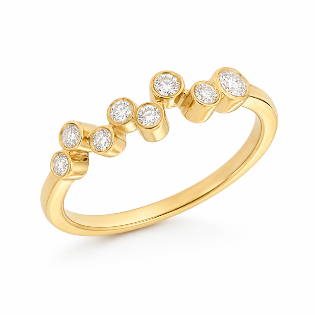 Gull ring diamanter 0,20ct TW/SI