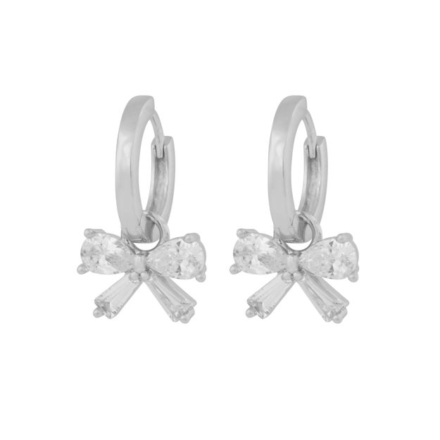Eira bow ring ear s/clear