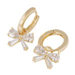 Eira bow ring ear g/clear